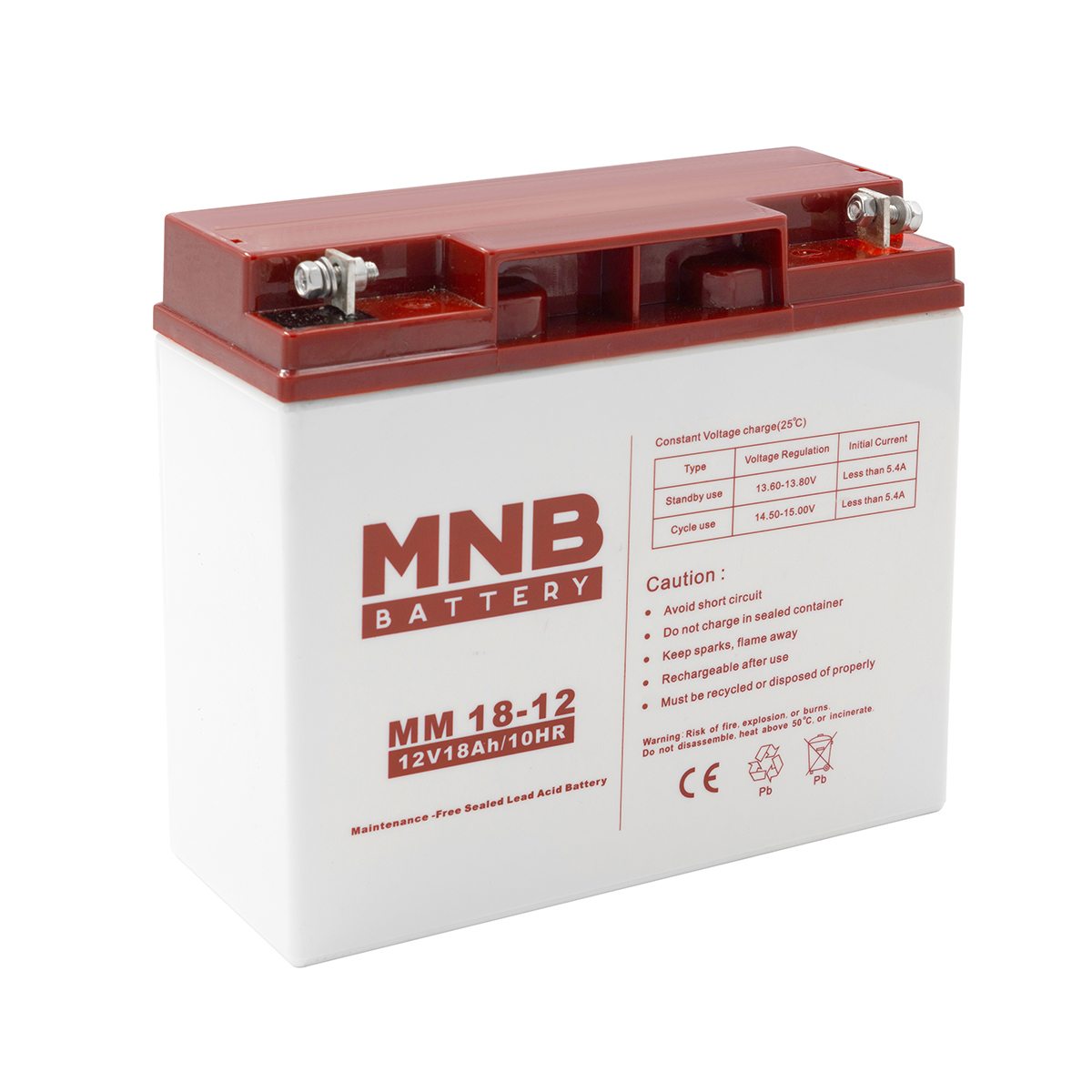 АКБ MNB MМ12-18, 12В, 18А/ч, клеммы T1