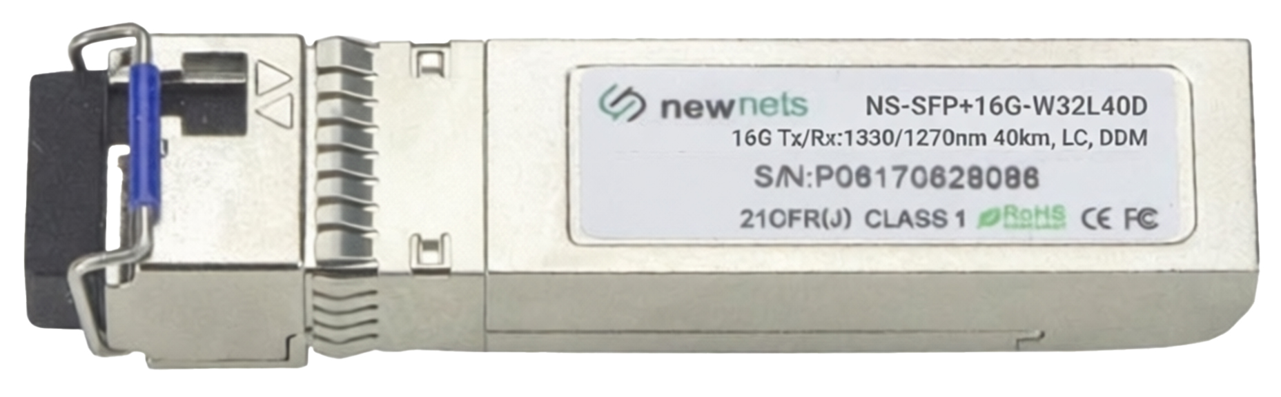 Оптический трансивер NS-SFP+16G-W32L40D, 16G Tx/Rx:1330/1270nm 40km, LC, DDM