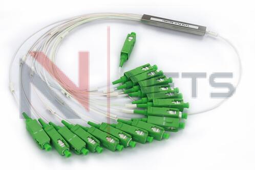 Сплиттер бескорпусный PLC 1/64, длина 1-1.5m, буфер 0.9mm - SC/APC