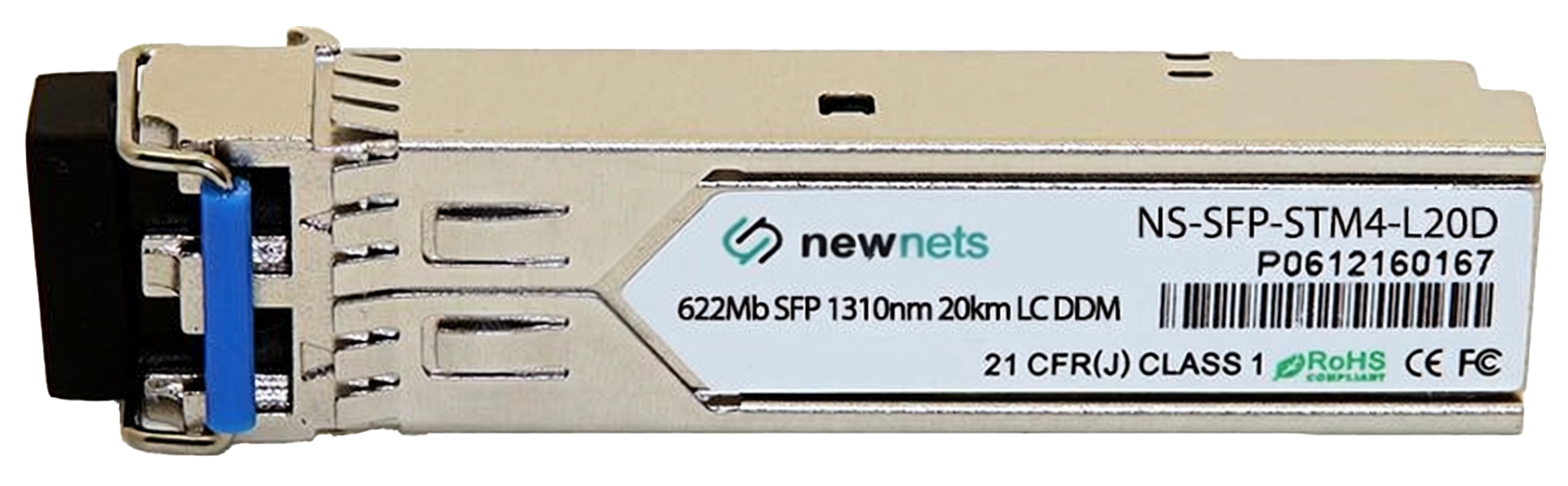 Оптический трансивер SFP 622M длина волны 1310nm, дальность 20км, DDM