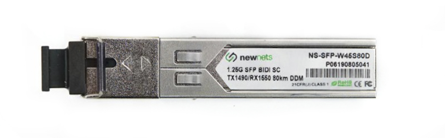 Оптический трансивер NS-SFP-1.25G-W45S80D, 1.25G Tx/Rx: 1490/1550nm 80km SC, DDM