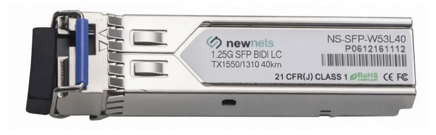 Оптический трансивер NS-SFP-1.25G-W53L40, 1.25G Tx/Rx: 1550/1310nm 40km LC