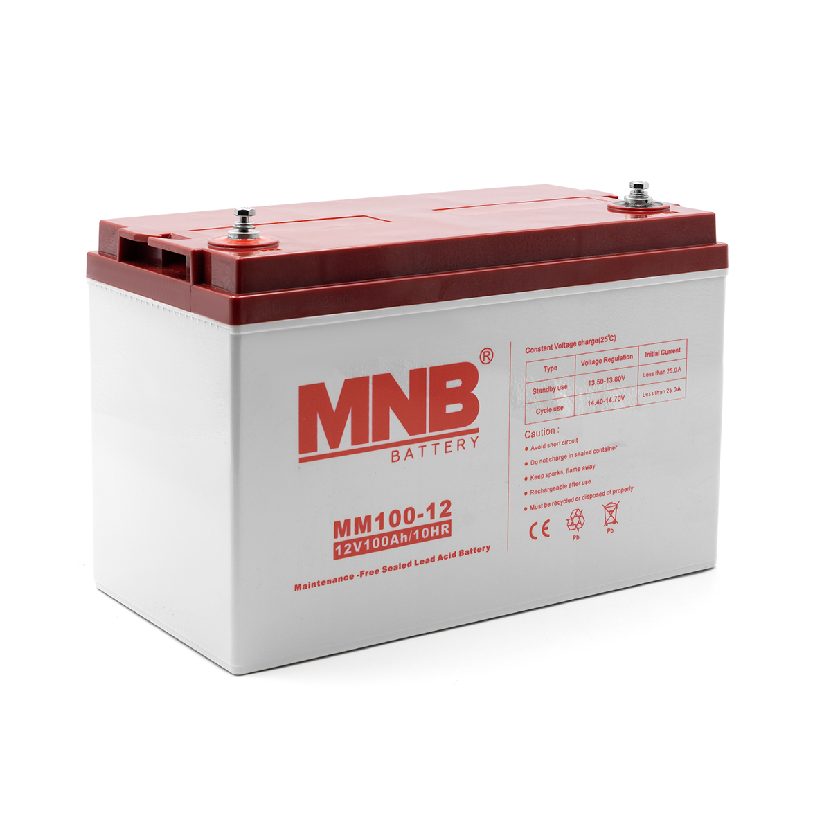 АКБ MNB MM100-12, 12В, 100А/ч, клеммы B5(M6)
