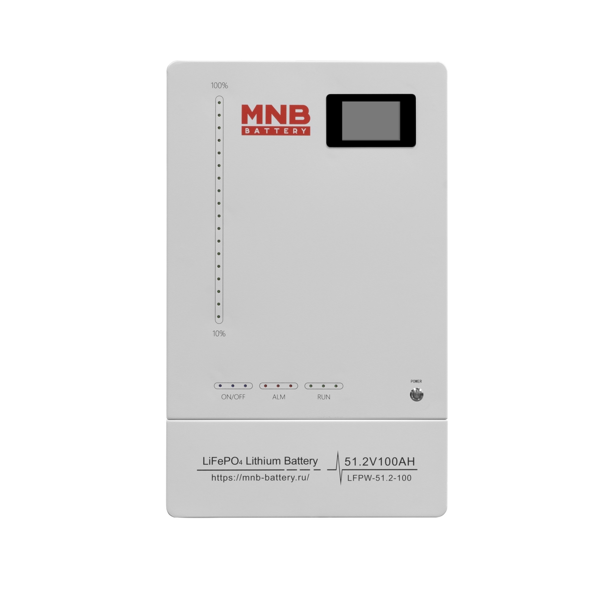 Аккумулятор MNB LFPW-51,2-100, 51.2 В, 100 Ач LCD Touch, LiFePO4 с BMS