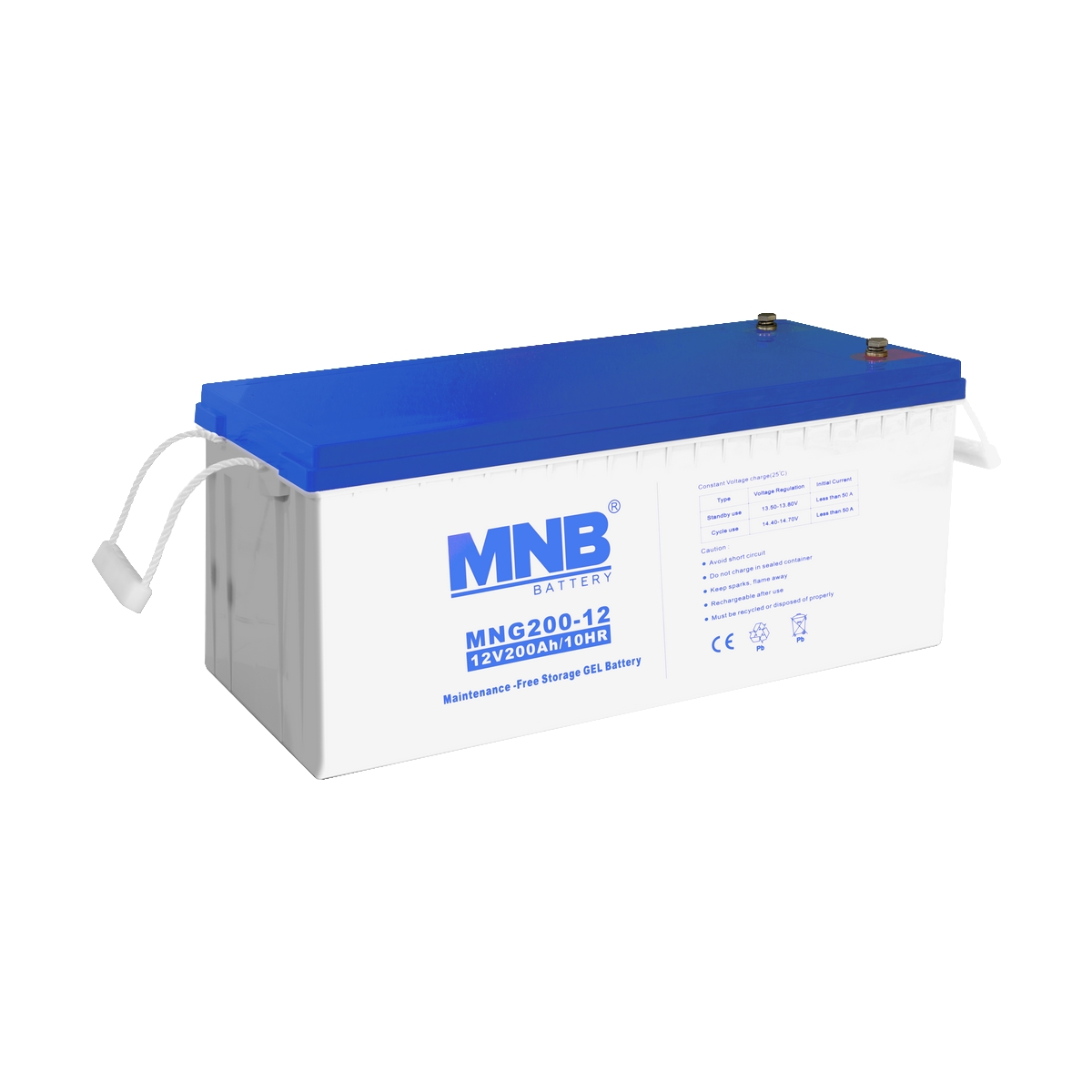 АКБ MNB MNG200-12, 12В, 200А/ч, клеммы B5(M8), гелевый