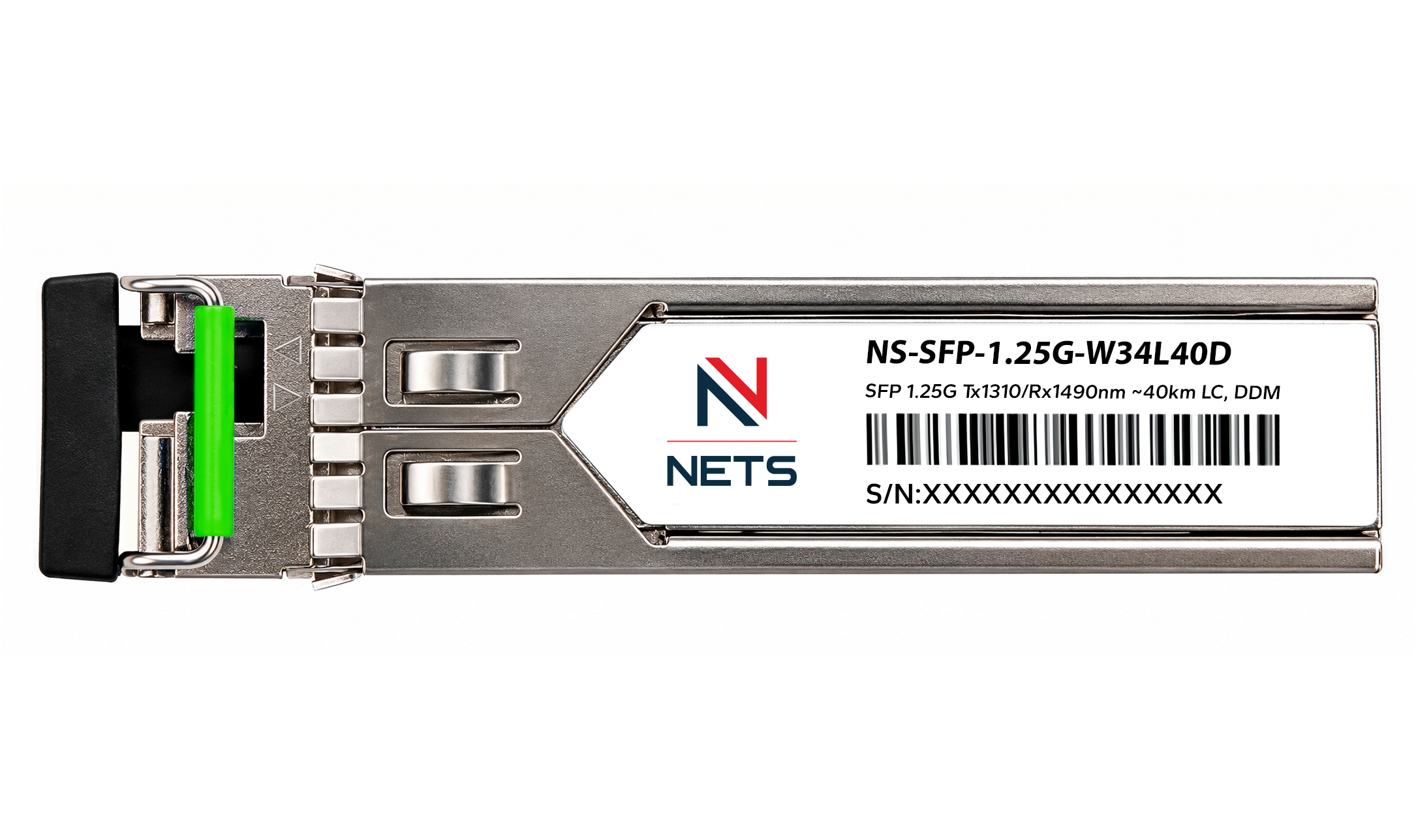 Оптический трансивер NS-SFP-1.25G-W34L40D, 1.25G Tx/Rx: 1310/1490nm 40km LC, DDM