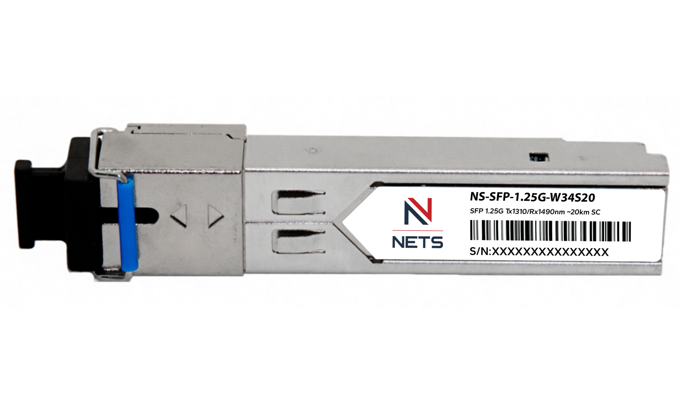Оптический трансивер NS-SFP-1.25G-W34S20, 1.25G Tx/Rx: 1310/1490nm 20km SC
