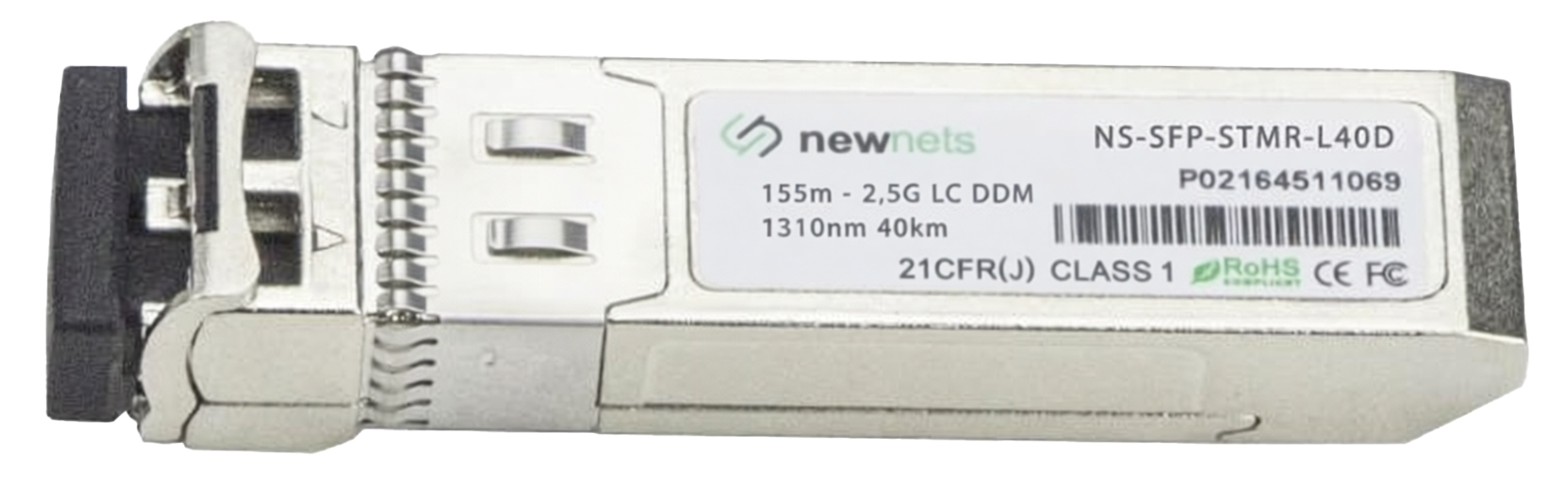 Оптический трансивер SFP Multi-Rate 155M-2.488G длина волны 1310nm, дальность 40км, DDM