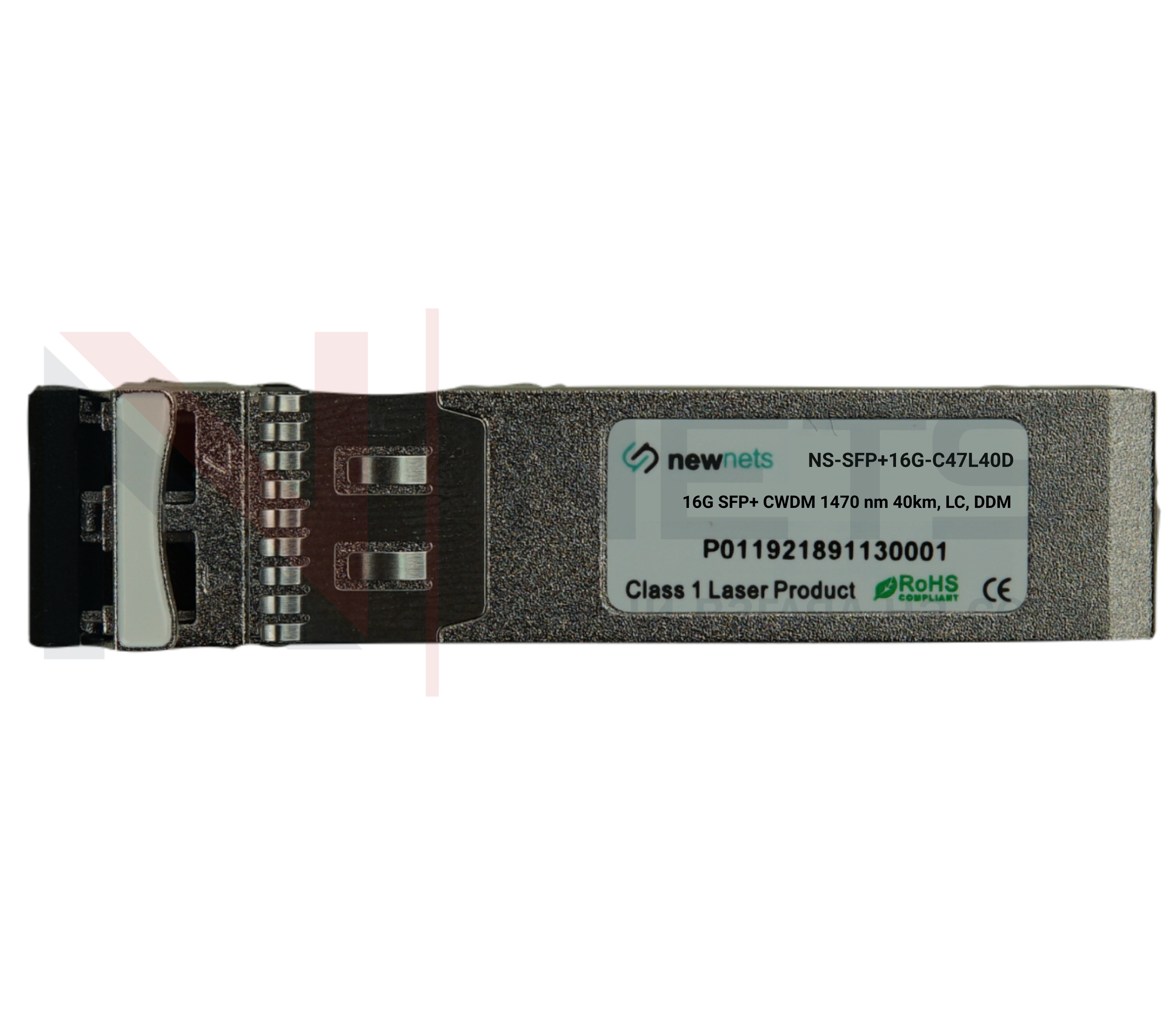 Оптический трансивер NS-SFP+ 16G CWDM, длина волны 1470nm, дальность 40km, LC, DDM