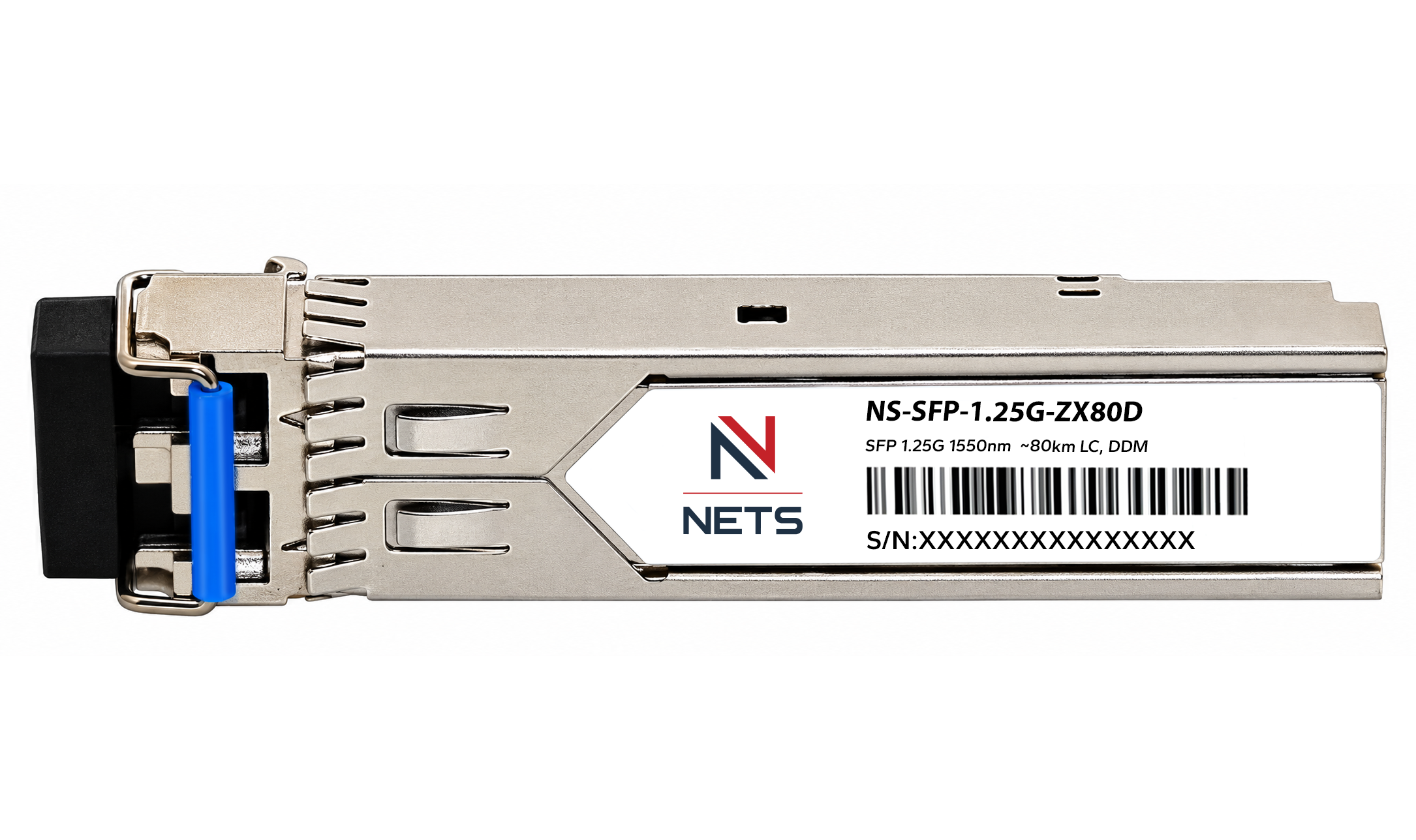 Оптический трансивер NS-SFP-1.25G-ZX80D дальность до 80km, длина волны 1550nm, LC, DDM