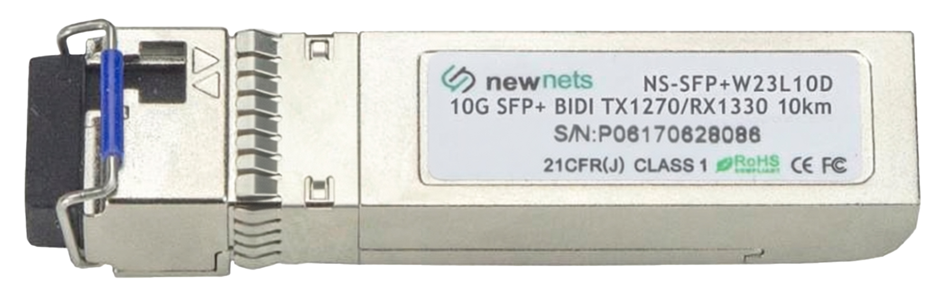 Оптический трансивер NS-SFP+W23L10D, 10G Tx/Rx: 1270/1310nm 10km LC, DDM