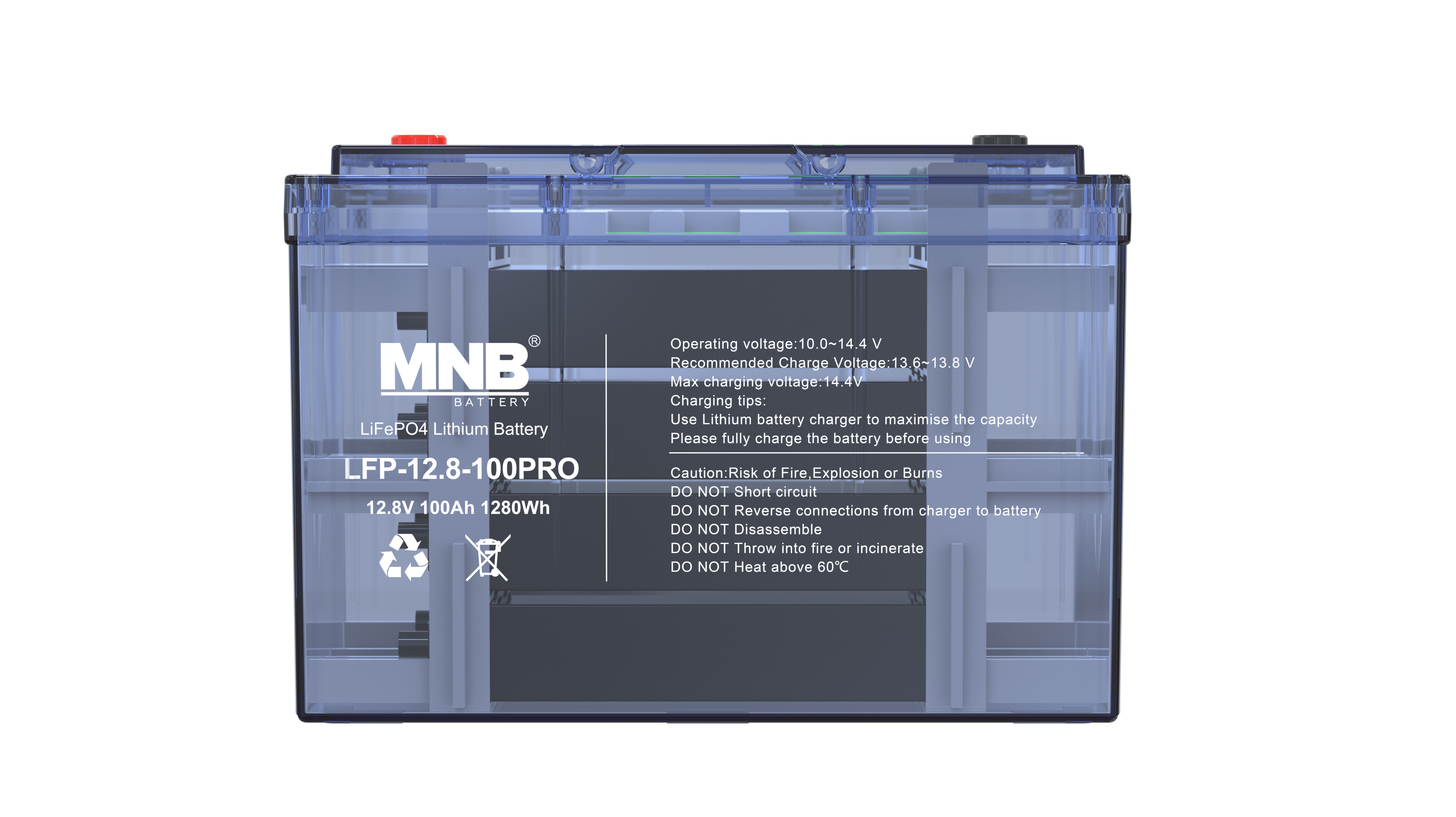 Аккумулятор MNB LFP-12,8-100PRO, 12.8 В, 100Ач,  LiFePO4 с BMS