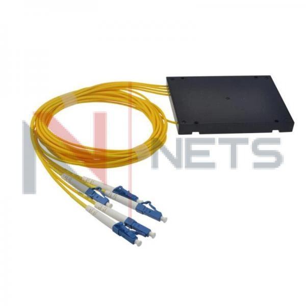 Оптический мультиплексор CWDM 1x4 длины волн 1490/1550-1590nm, (LC/UPC), COM+EXP (LC/UPC), ABS Box