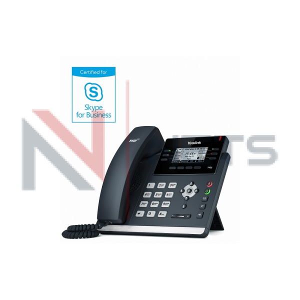 Телефоны для Skype Yealink SIP-T42S, Skype for Business, PoE, GigE, без БП
