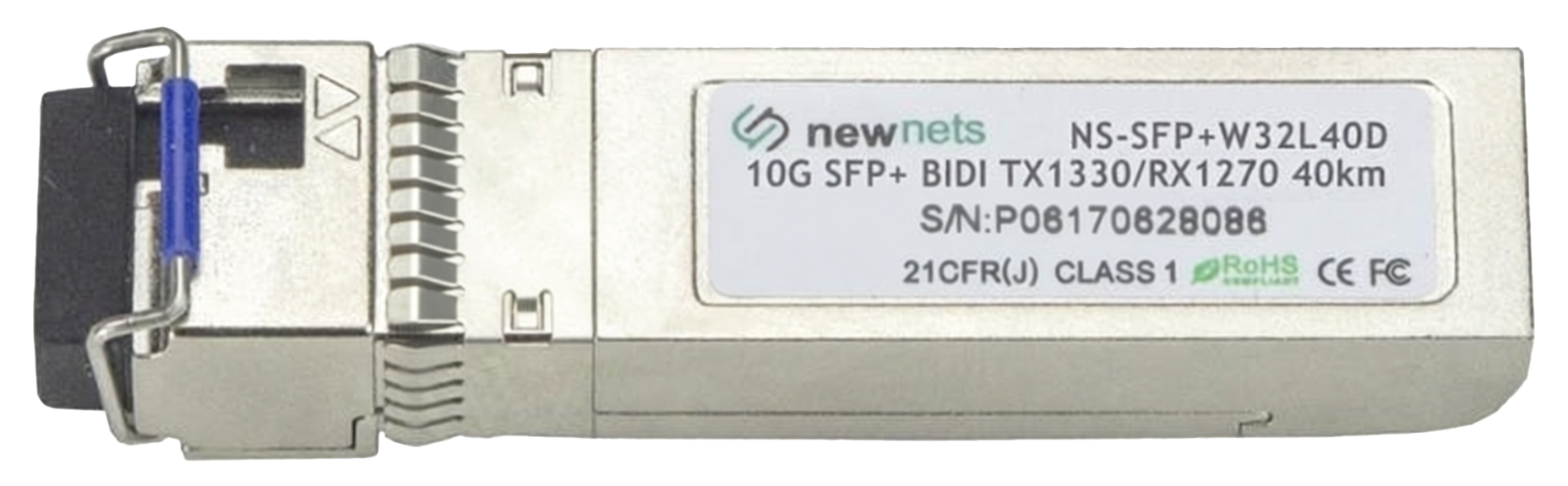 Оптический трансивер NS-SFP+W32L40D, 10G Tx/Rx:1330/1270nm 40km, LC, DDM