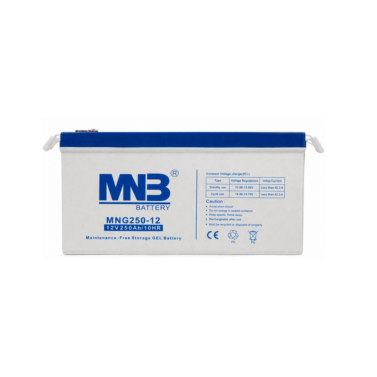 АКБ MNB MNG250-12, 12В, 250А/ч, клеммы B5(M8), гелевый