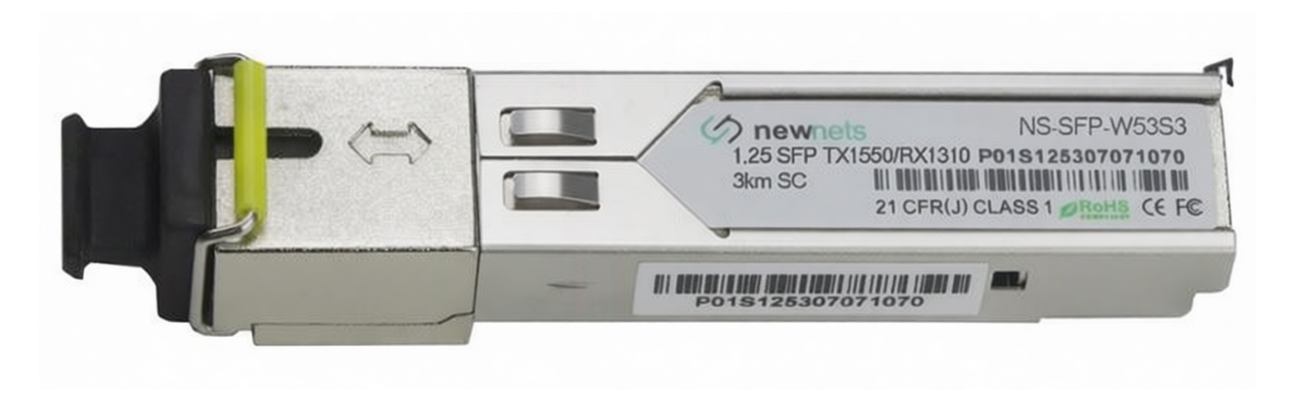 Оптический трансивер NS-SFP-1.25G-W53S3, 1.25G Tx/Rx: 1550/1310nm 3km SC