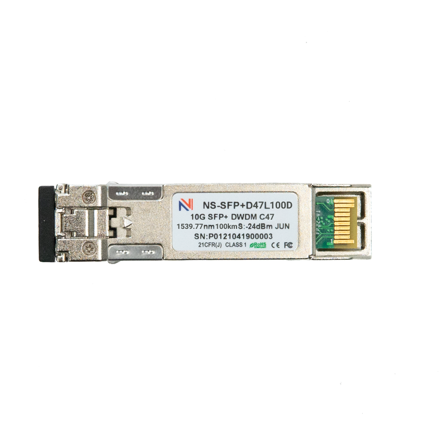 Оптический трансивер NS-SFP+ 10G DWDM, 47 канал, длина волны 1539.77nm, дальность 100km, LC, DDM