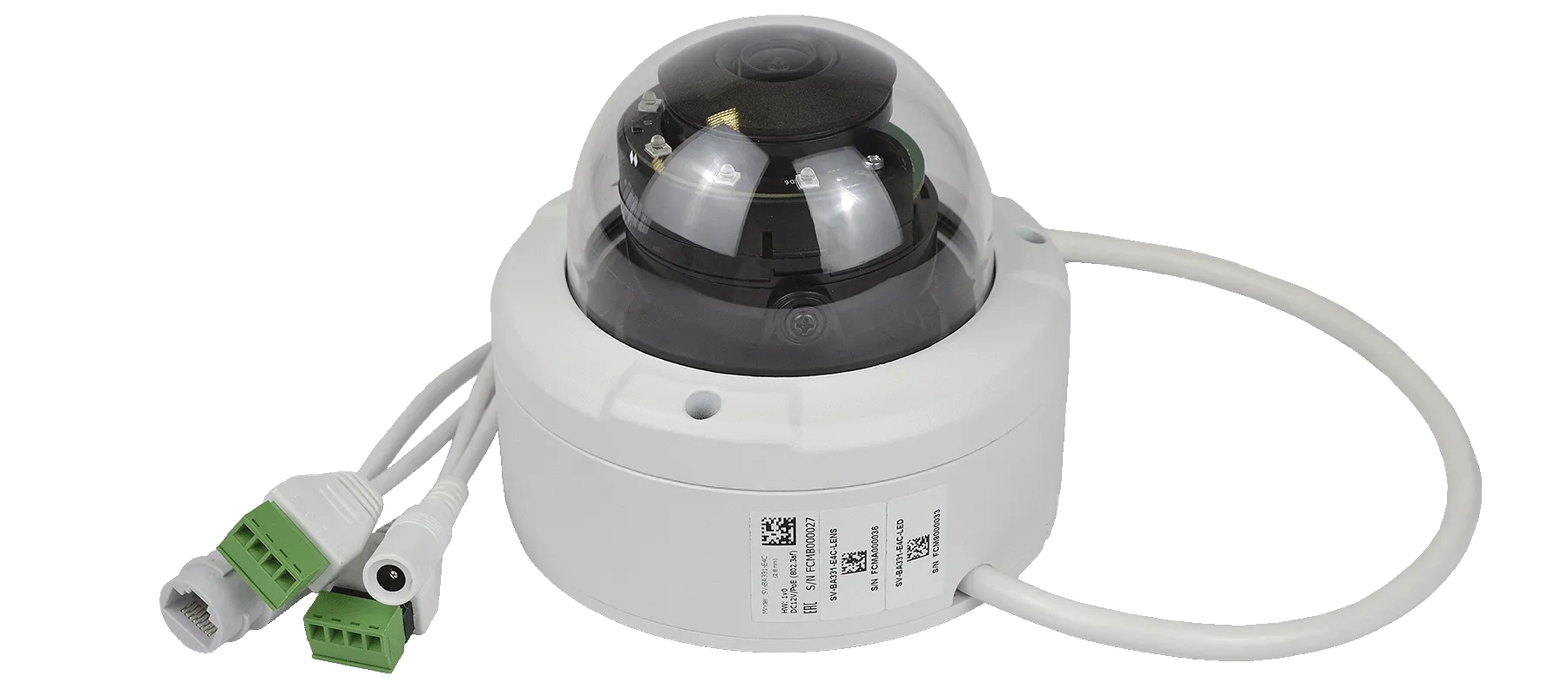 Проводная IP-камера SV-BA331-E4C с антивандальным купольным корпусом