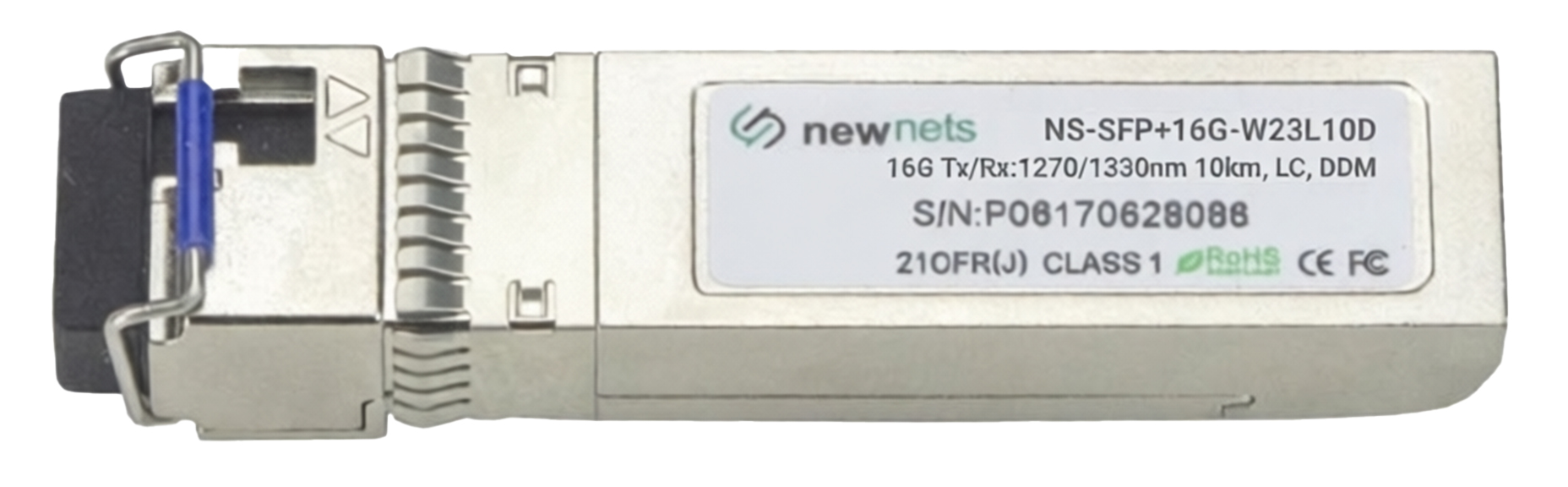 Оптический трансивер NS-SFP+16G-W23L10D, 16G Tx/Rx:1270/1330nm 10km, LC, DDM