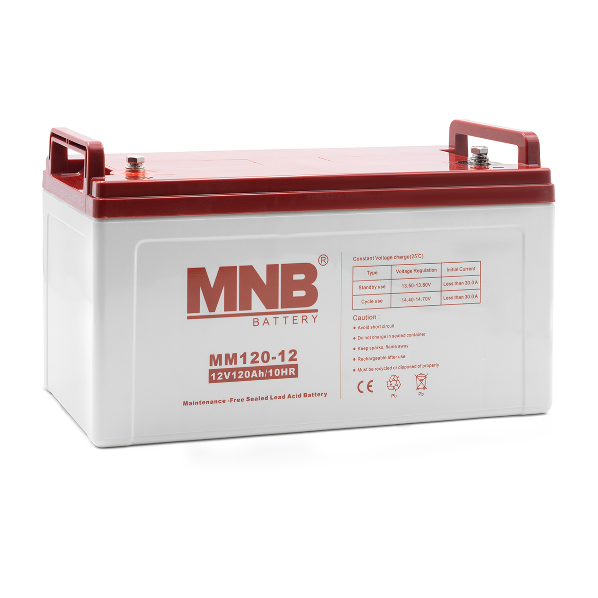 АКБ MNB MM120-12, 12В, 120А/ч, клеммы B5(M6)