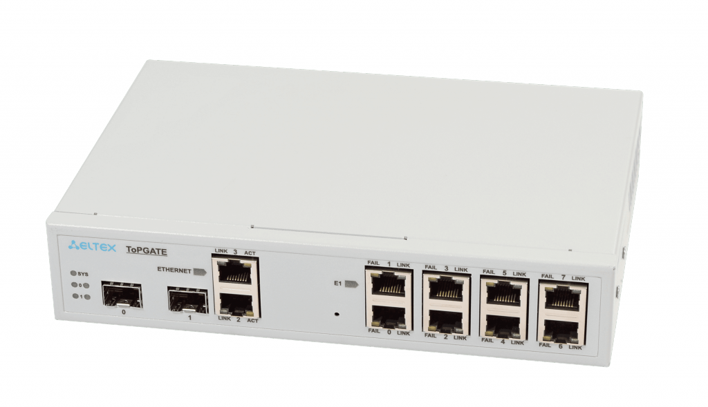 Оптический мультиплексор, 8 Е1+1 Gb Ethernet, 2 шасси под  SFP, 1U