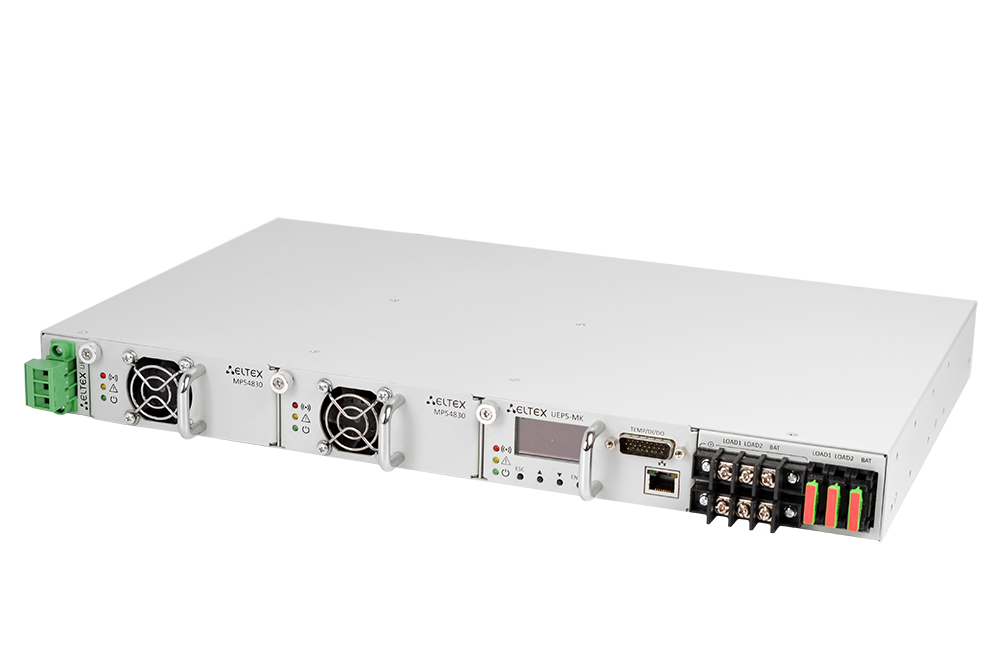 Устройство электропитания UEP5-2, каркас 19" стоечный 1U