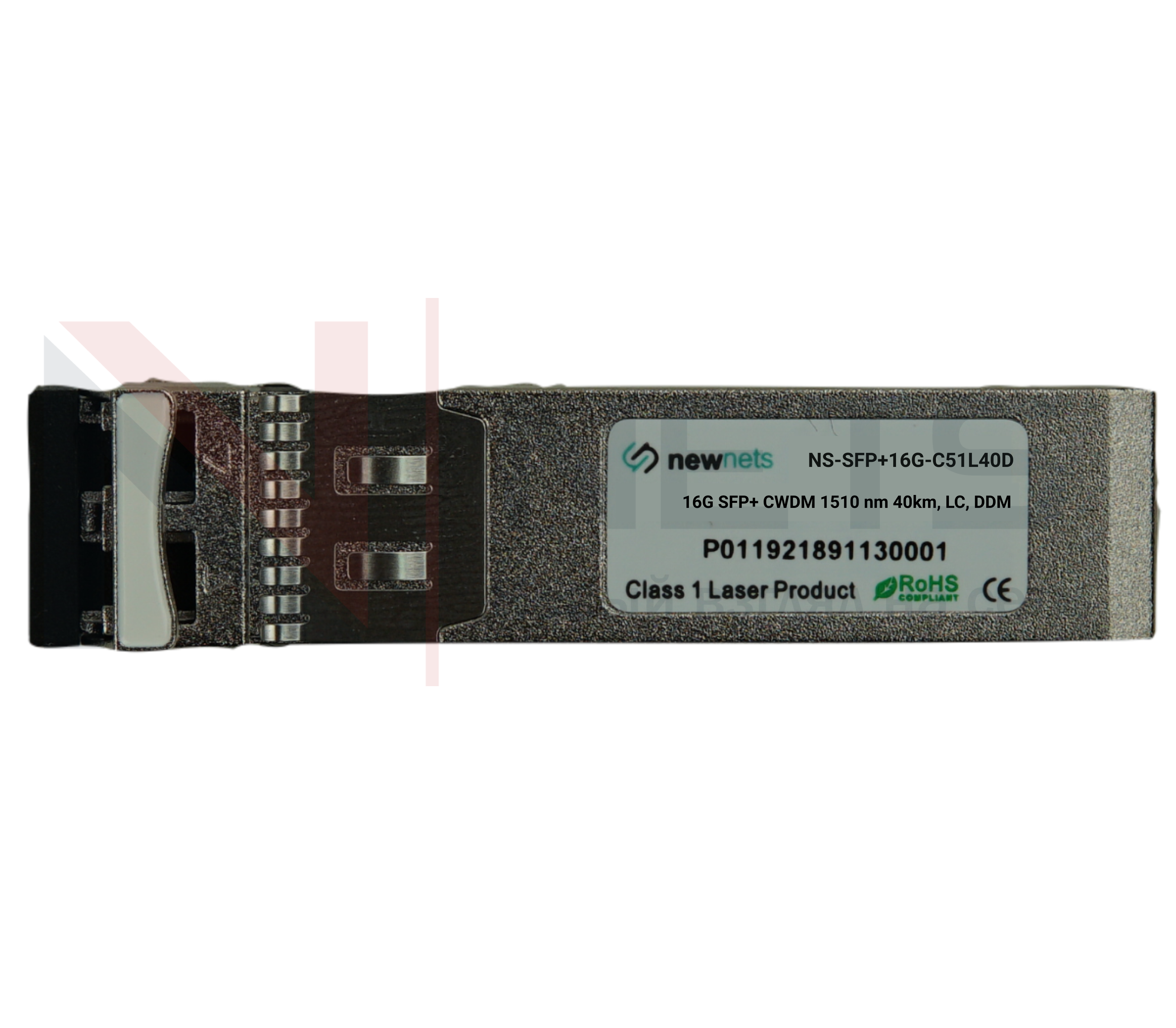 Оптический трансивер NS-SFP+ 16G CWDM, длина волны 1510nm, дальность 40km, LC, DDM