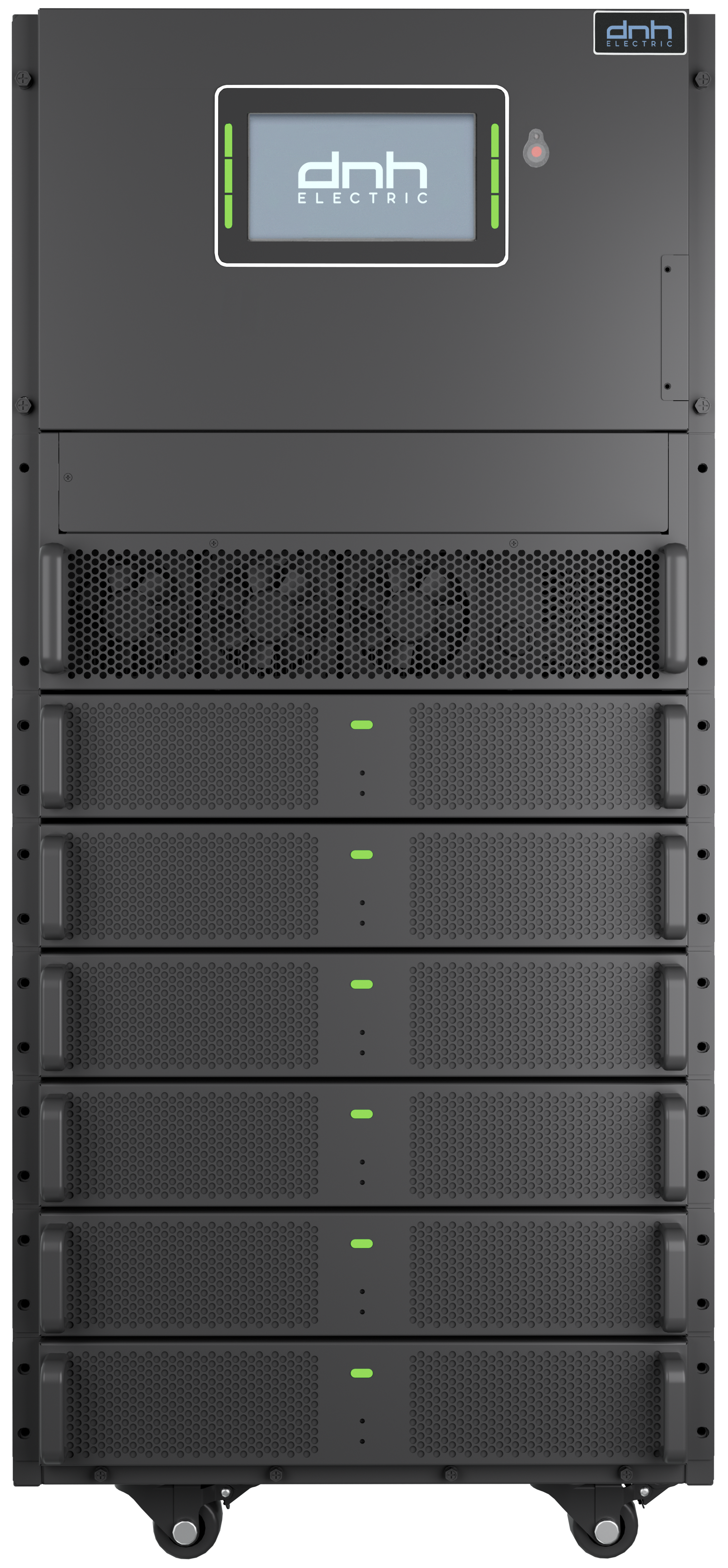 Силовой шкаф модульного ИБП DRM15025, 150 кВА/150 кВт, 3:3ф, Rack Tower, 6 силовых модулей 25 кВА