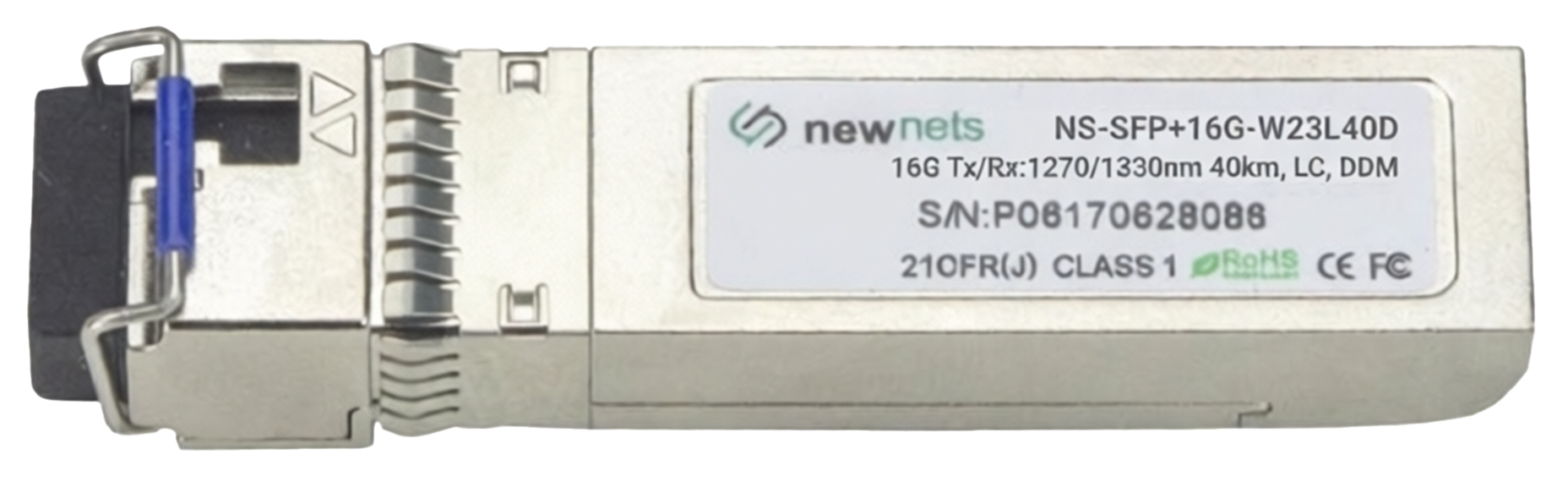 Оптический трансивер NS-SFP+16G-W23L40D, 16G Tx/Rx:1270/1330nm 40km, LC, DDM