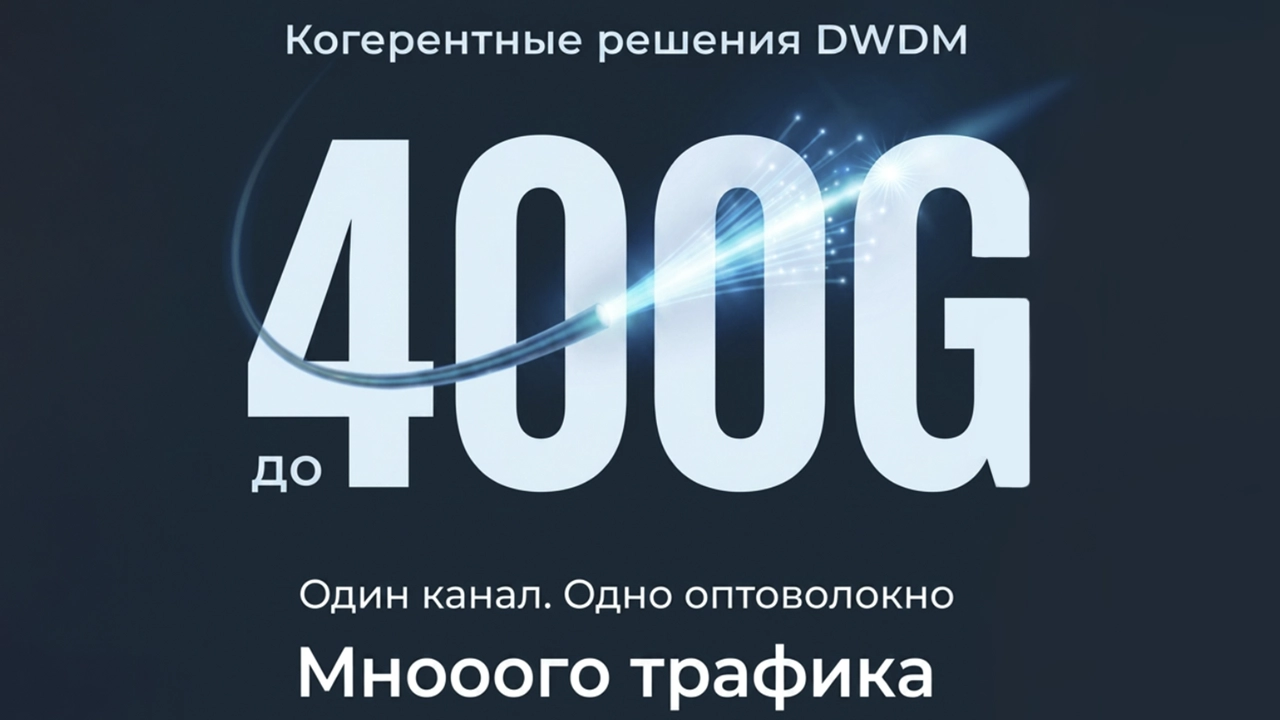 Схема организации когерентного канала 400G