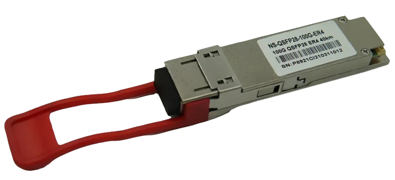 Оптический трансивер NS-QSFP28-100G-ER4 дальность до 40km, LC
