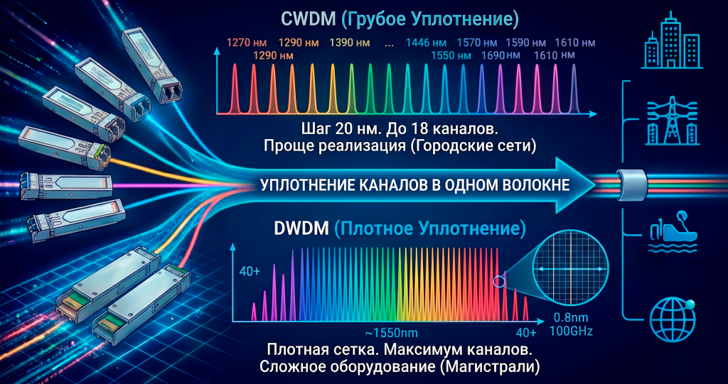 CWDM и DWDM