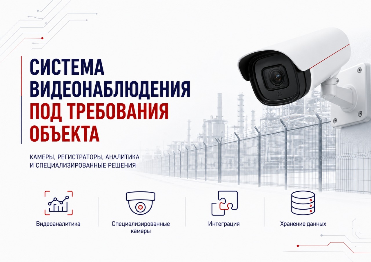 Система видеонаблюдения камеры, аналитика и интеграция