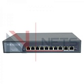 Ethernet-коммутатор NS-PS POE82, 8 портов 10/100 Base-T (POE), 2 порта 10/100 Base-T (uplink), 220V