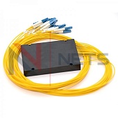 Оптический мультиплексор CWDM 1x8 длины волн 1310-1450nm, (LC/UPC), COM+EXP (SC/UPC), ABS Box